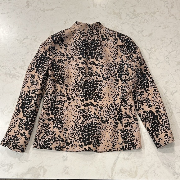 J. Crew Going-Out Blazer in Leopard Print Linen Blend Preppy Academia Size 6 NWT - Picture 9 of 16